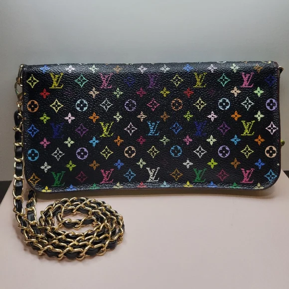 RARE LOUIS VUITTON X MURAKAMI 💯 Authentic Multicolor Ansoritto Long Wallet - Picture 14 of 14